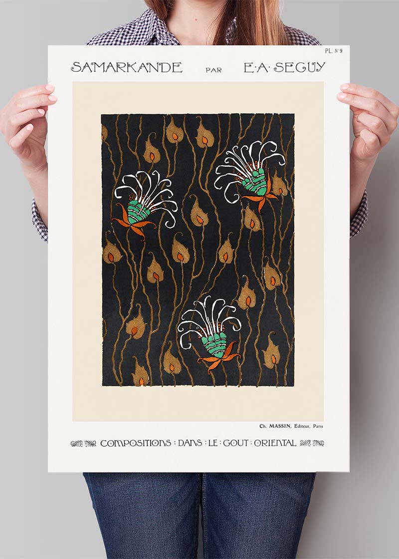 Emile-Alain Séguy Art Nouveau Pattern Print 003