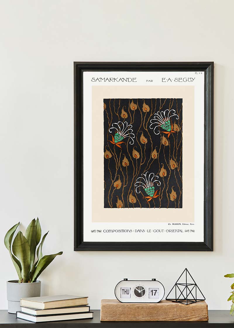 Emile-Alain Séguy Art Nouveau Pattern Print 003