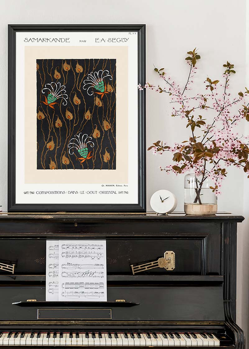 Emile-Alain Séguy Art Nouveau Pattern Print 003