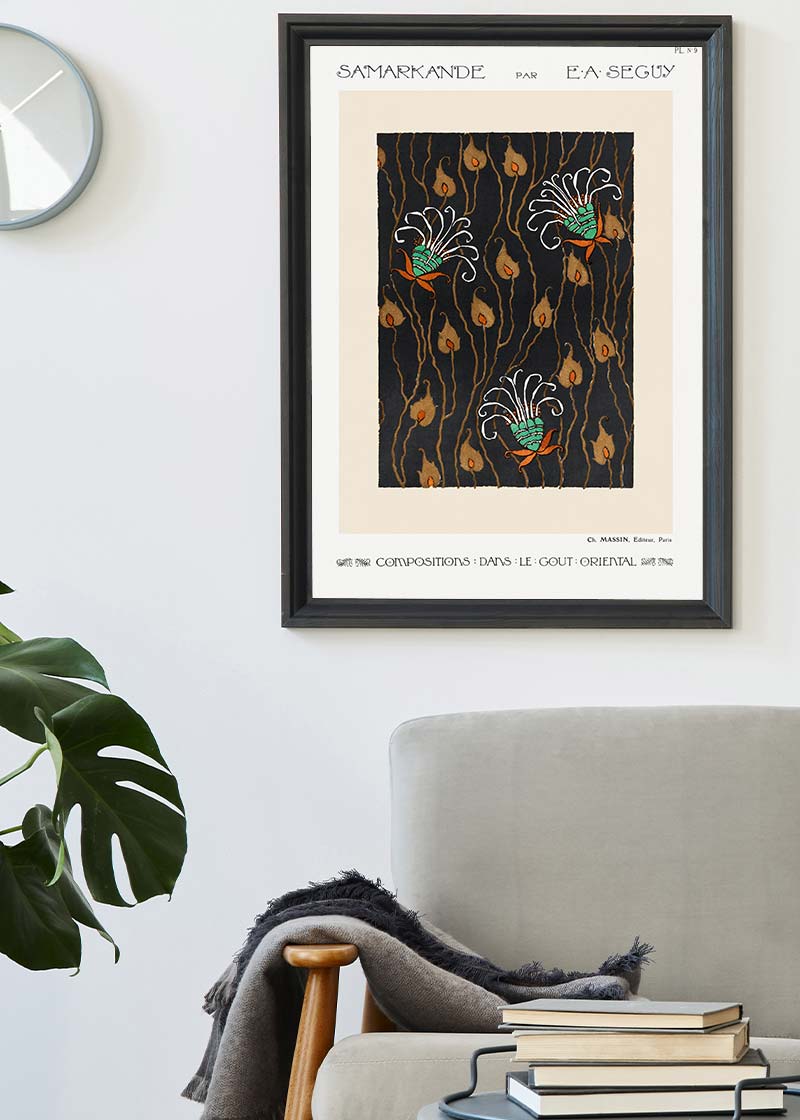 Emile-Alain Séguy Art Nouveau Pattern Print 003