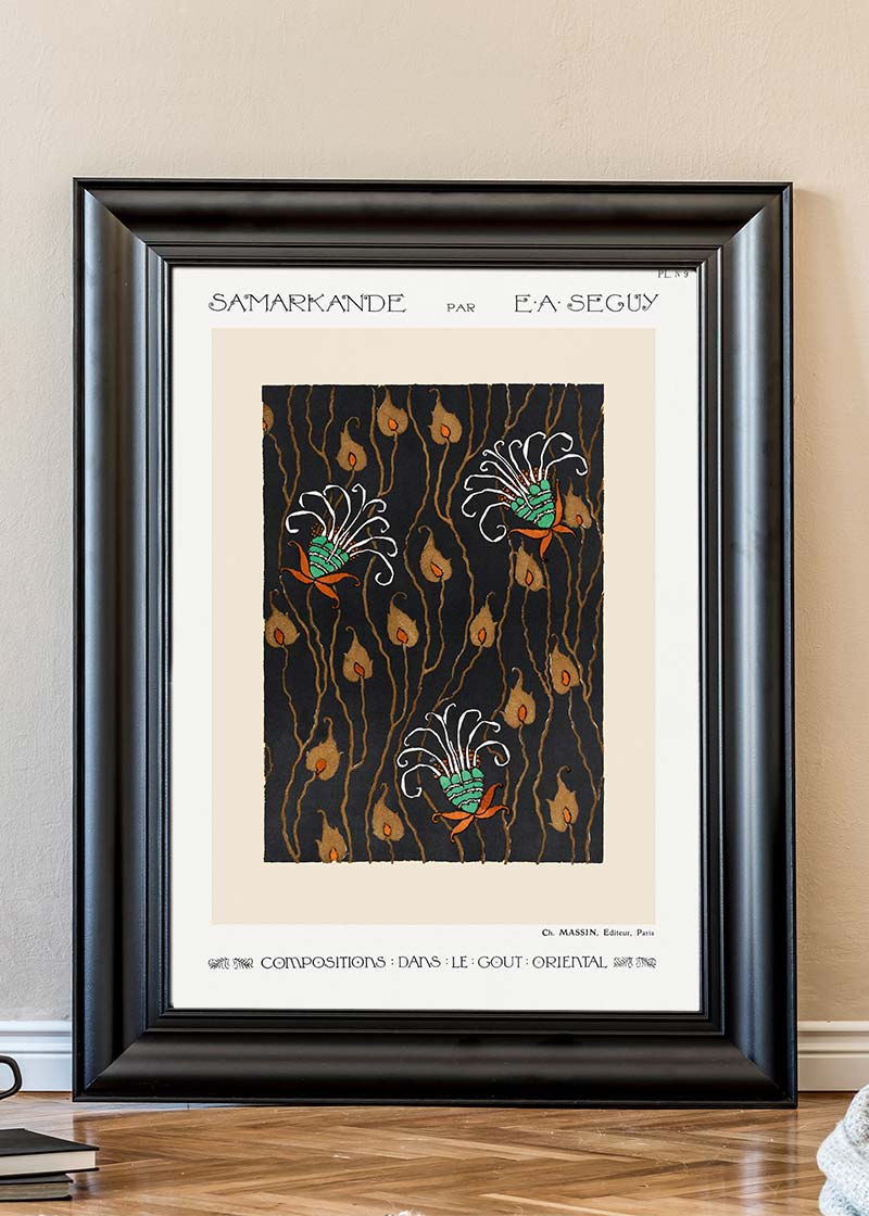 Emile-Alain Séguy Art Nouveau Pattern Print 003
