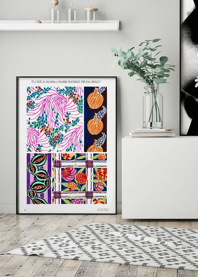 Emile-Alain Séguy Art Nouveau Pattern Print 004