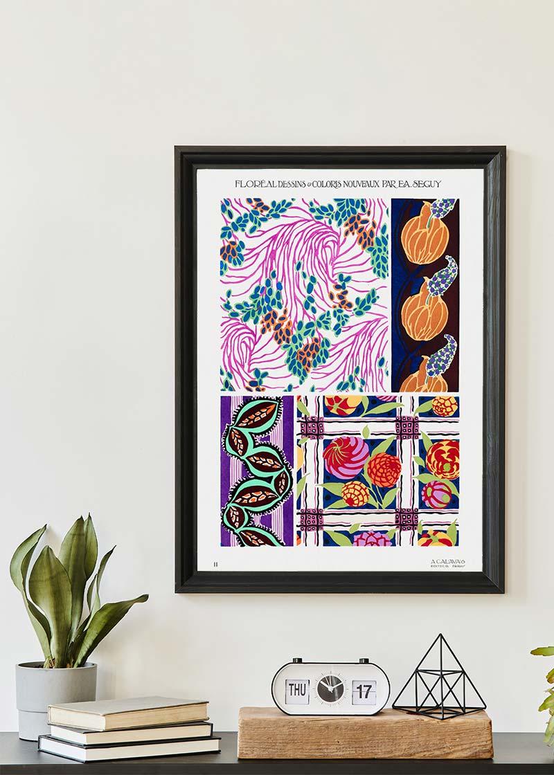 Emile-Alain Séguy Art Nouveau Pattern Print 004