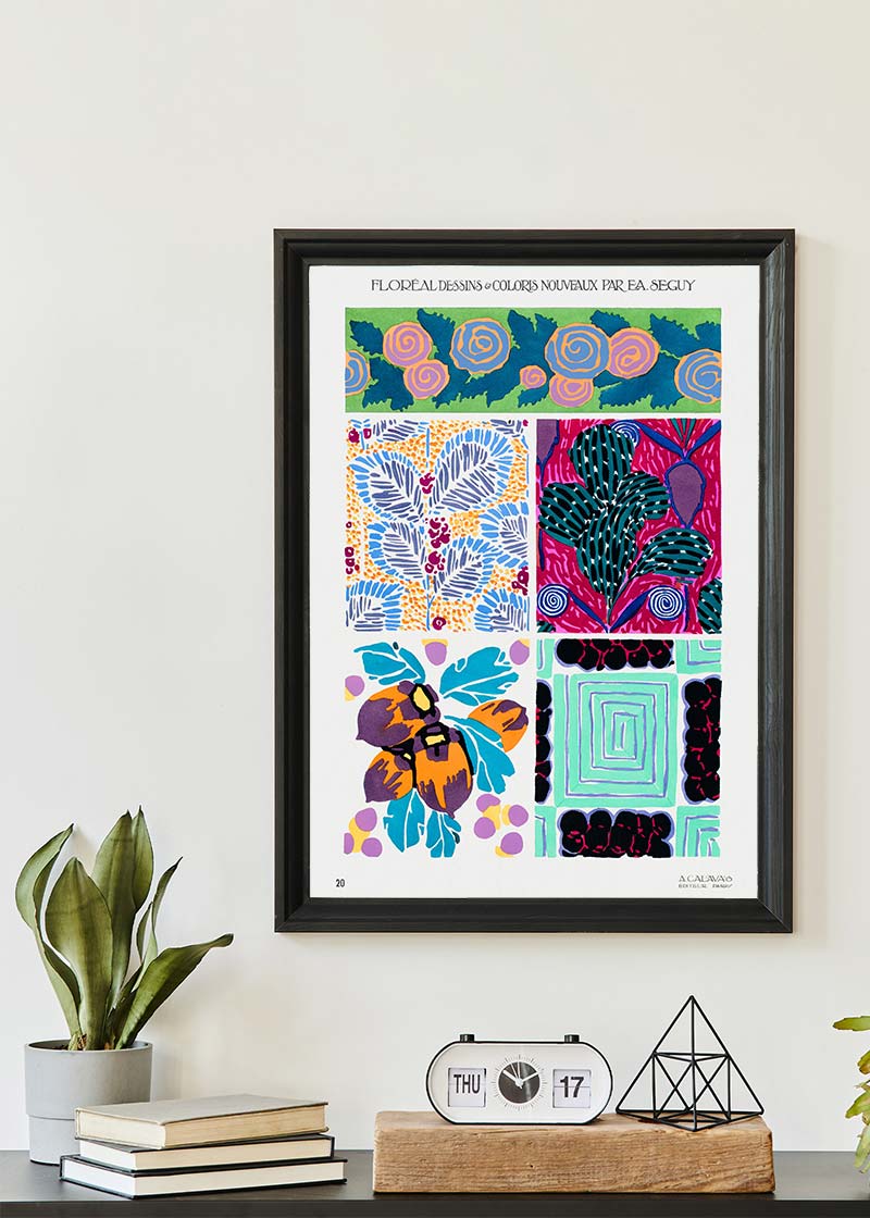 Emile-Alain Séguy Art Nouveau Pattern Print 005