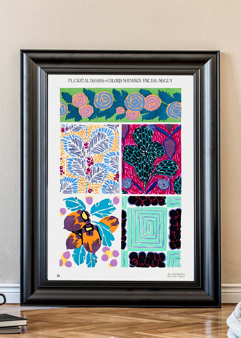 Emile-Alain Séguy Art Nouveau Pattern Print 005
