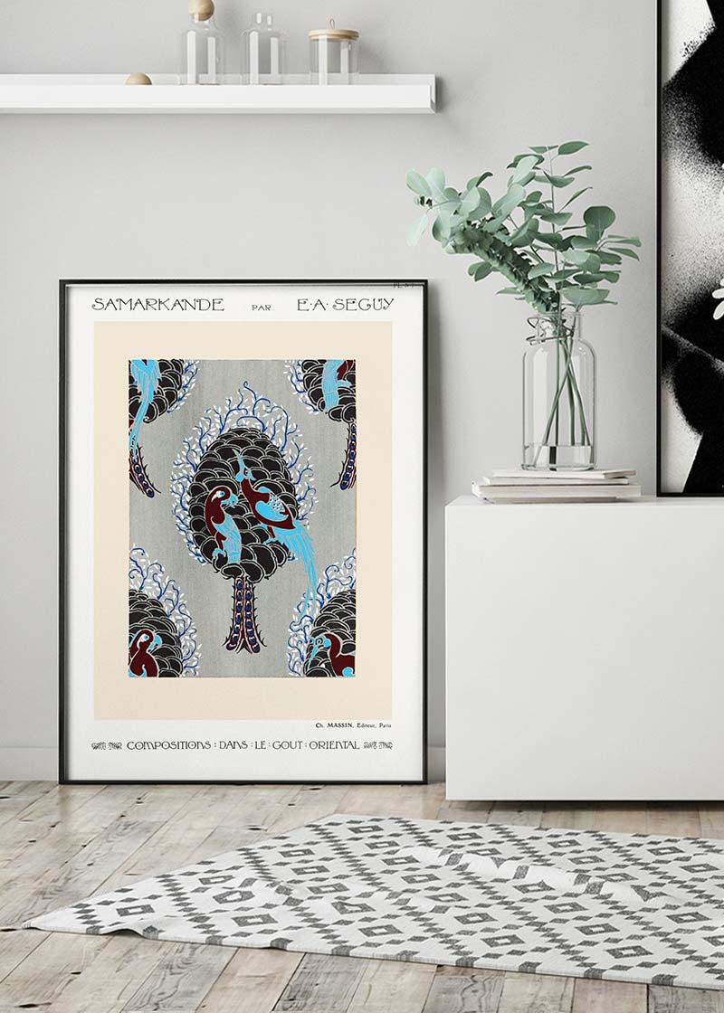 Emile-Alain Séguy Art Nouveau Pattern Print 006