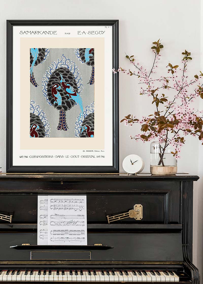 Emile-Alain Séguy Art Nouveau Pattern Print 006