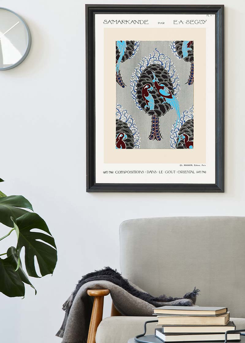 Emile-Alain Séguy Art Nouveau Pattern Print 006