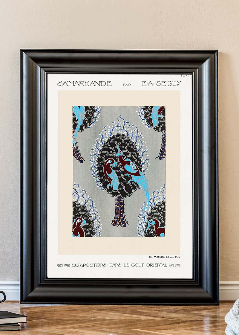 Emile-Alain Séguy Art Nouveau Pattern Print 006