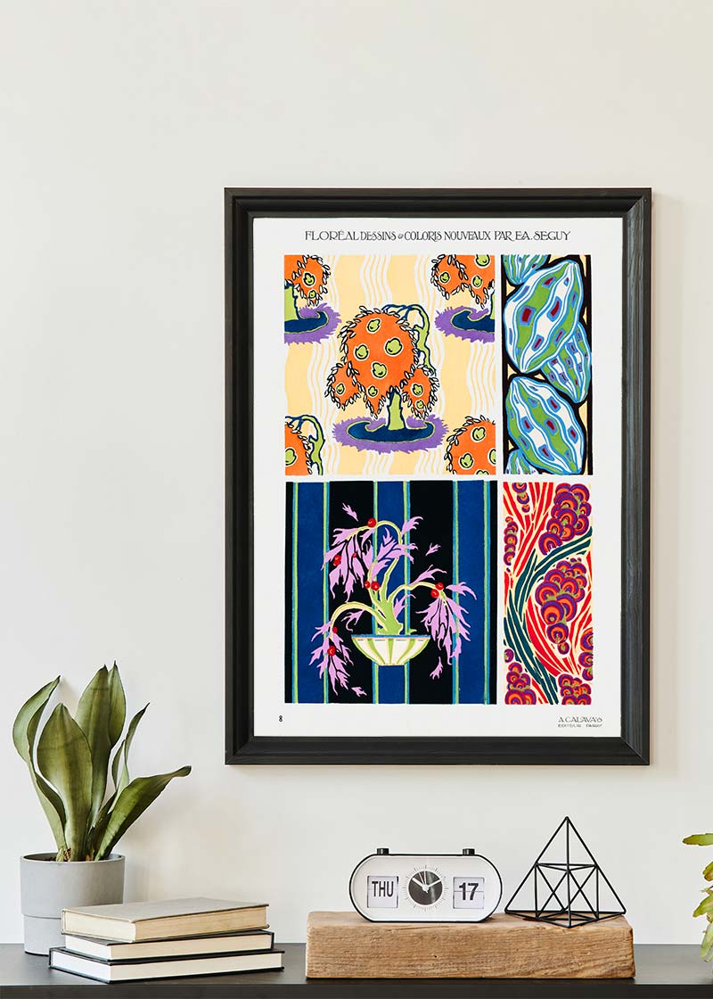 Emile-Alain Séguy Art Nouveau Pattern Print 007