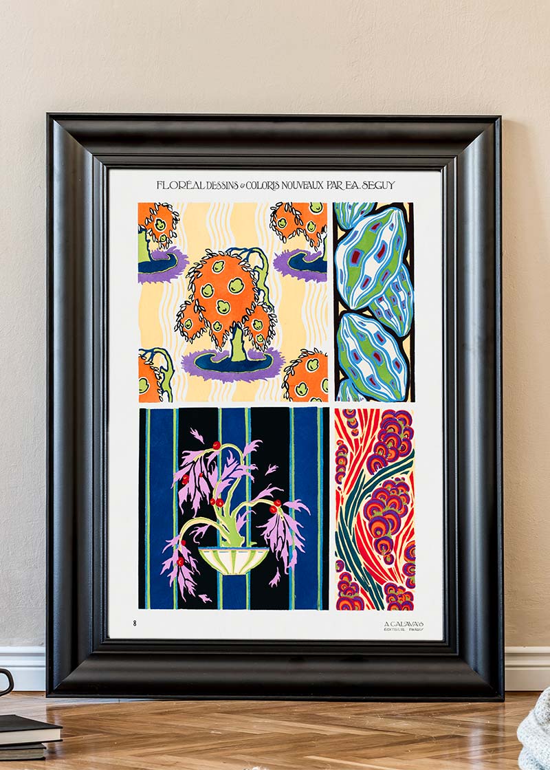 Emile-Alain Séguy Art Nouveau Pattern Print 007
