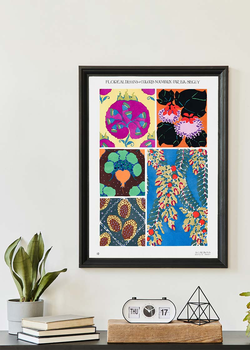 Emile-Alain Séguy Art Nouveau Pattern Print 008