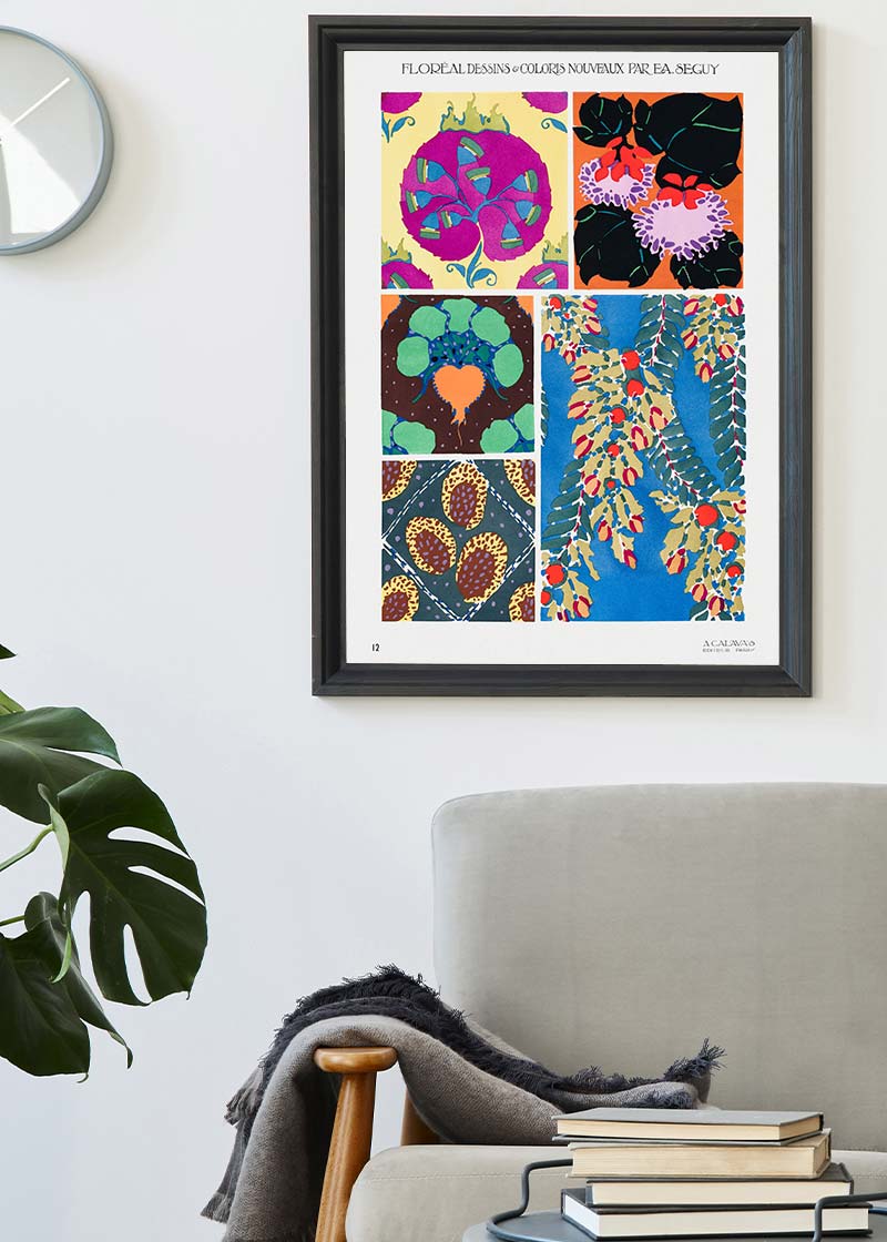 Emile-Alain Séguy Art Nouveau Pattern Print 008