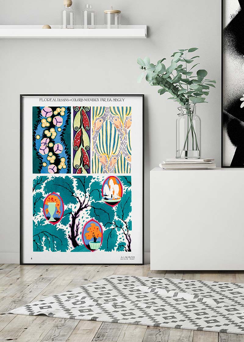 Emile-Alain Séguy Art Nouveau Pattern Print 009