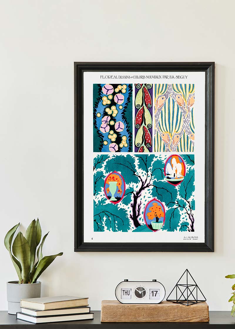 Emile-Alain Séguy Art Nouveau Pattern Print 009