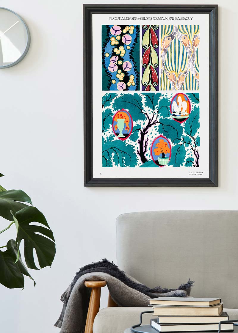 Emile-Alain Séguy Art Nouveau Pattern Print 009