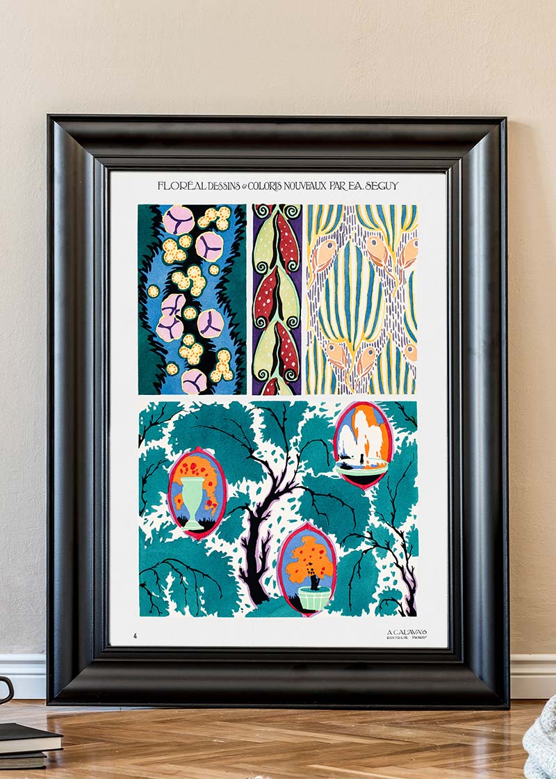 Emile-Alain Séguy Art Nouveau Pattern Print 009