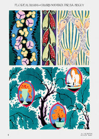 Emile-Alain Séguy Art Nouveau Pattern Print 009