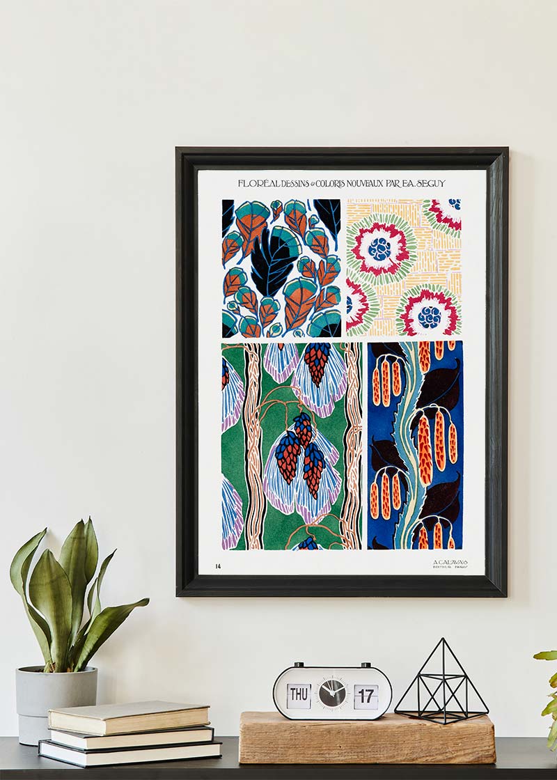 Emile-Alain Séguy Art Nouveau Pattern Print 010