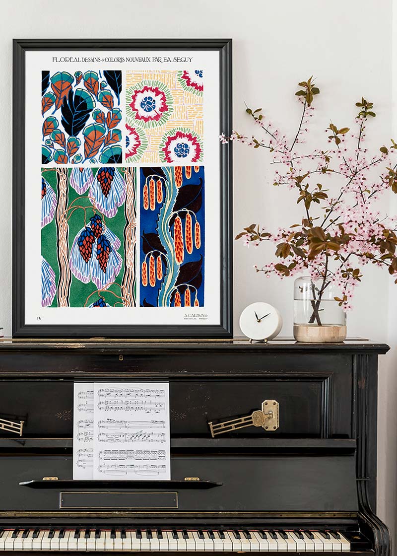 Emile-Alain Séguy Art Nouveau Pattern Print 010