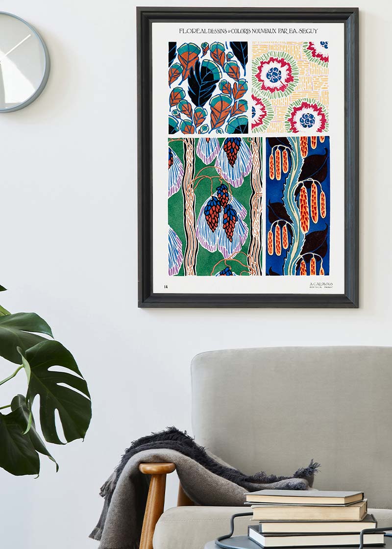 Emile-Alain Séguy Art Nouveau Pattern Print 010