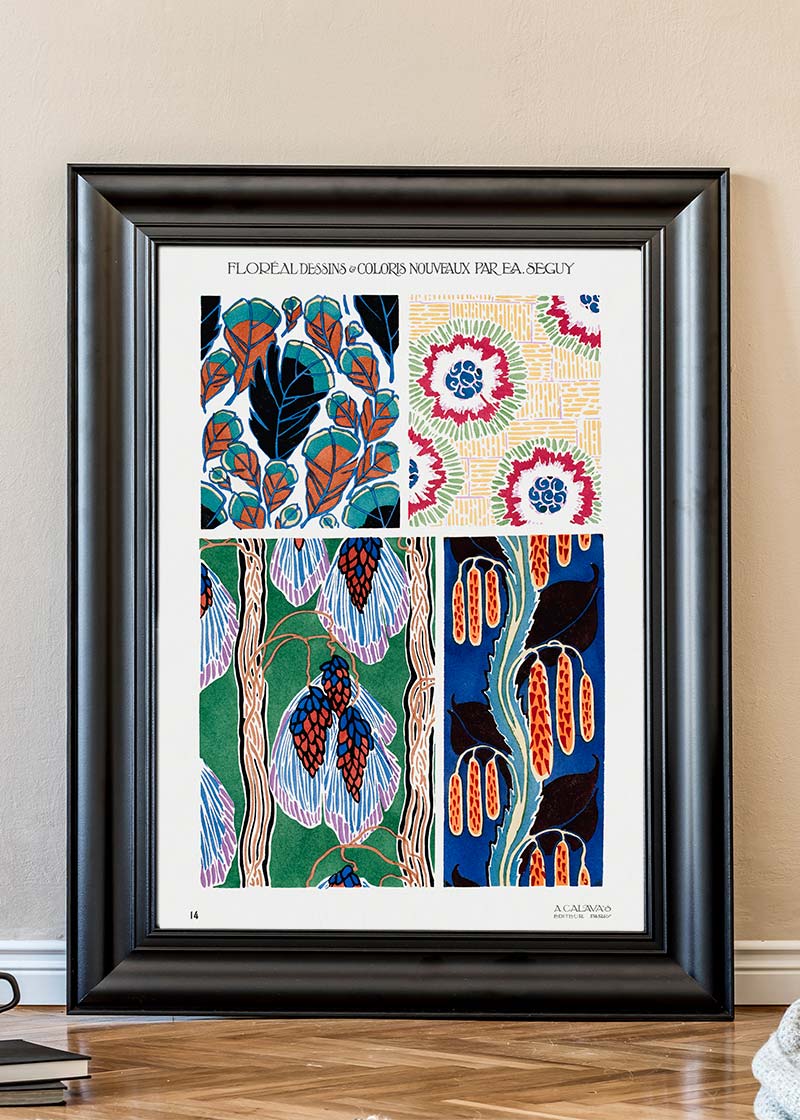 Emile-Alain Séguy Art Nouveau Pattern Print 010
