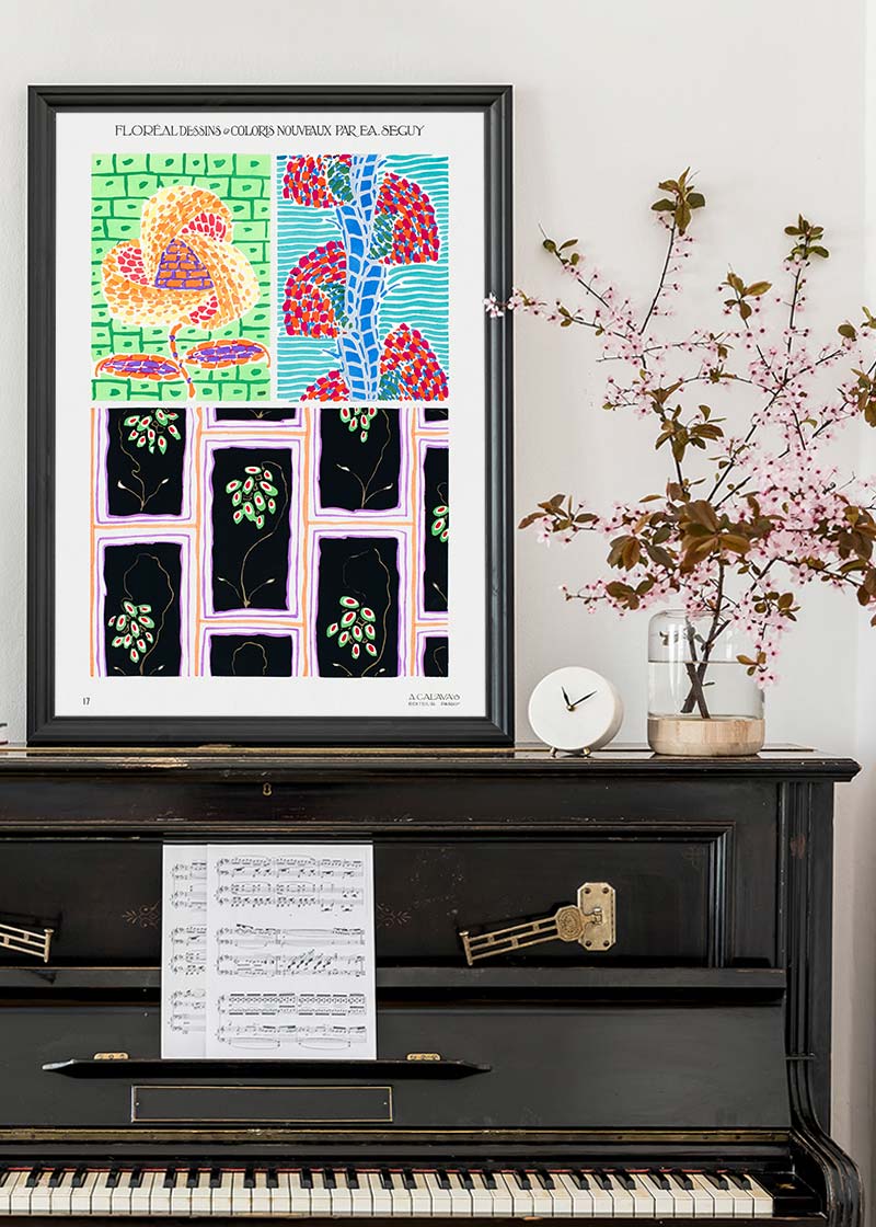 Emile-Alain Séguy Art Nouveau Pattern Print 011