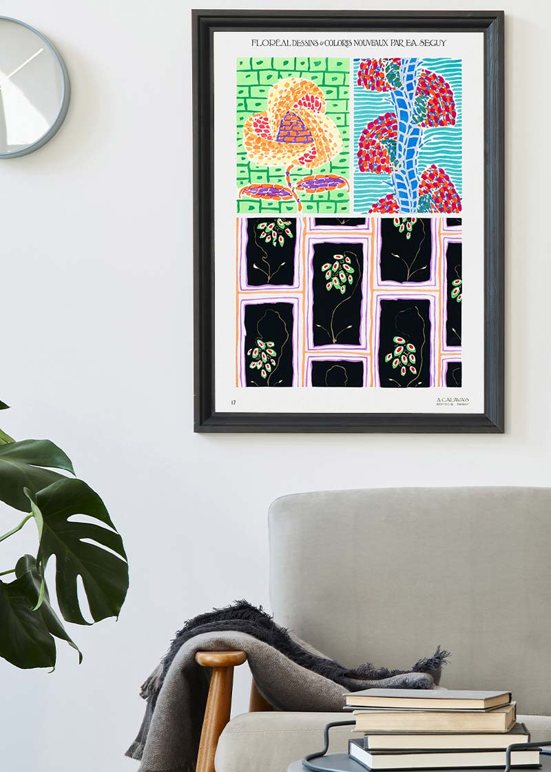 Emile-Alain Séguy Art Nouveau Pattern Print 011