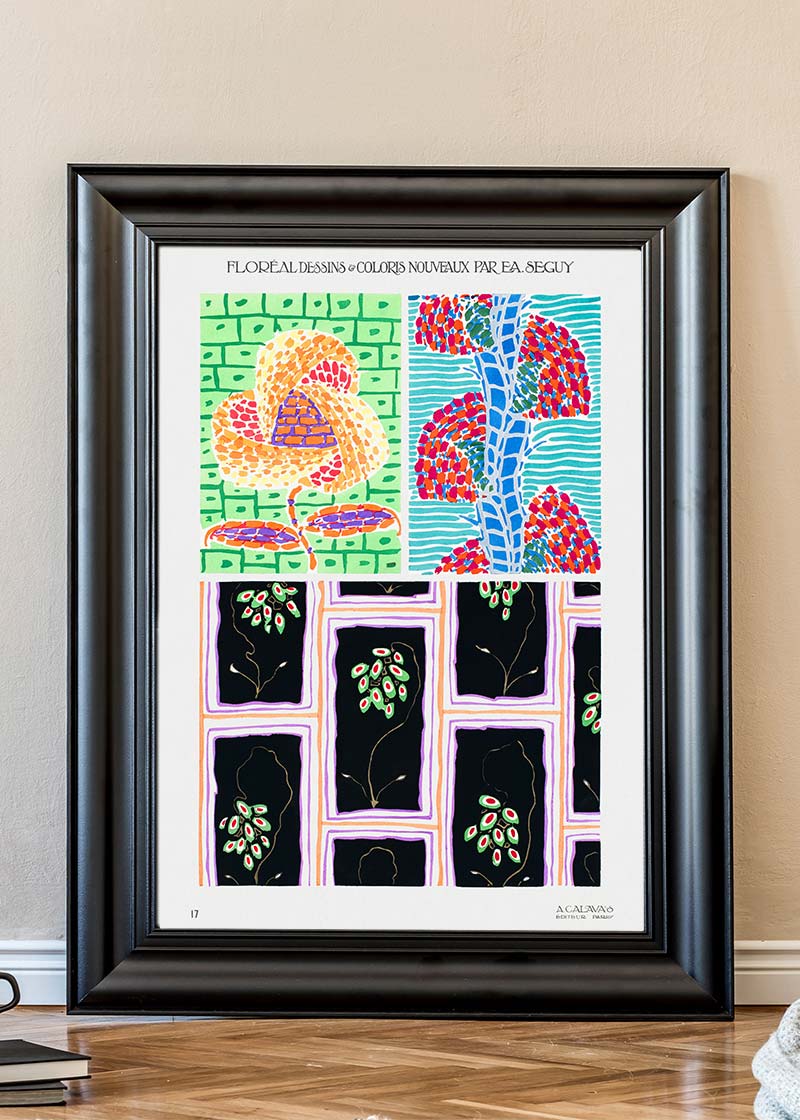 Emile-Alain Séguy Art Nouveau Pattern Print 011