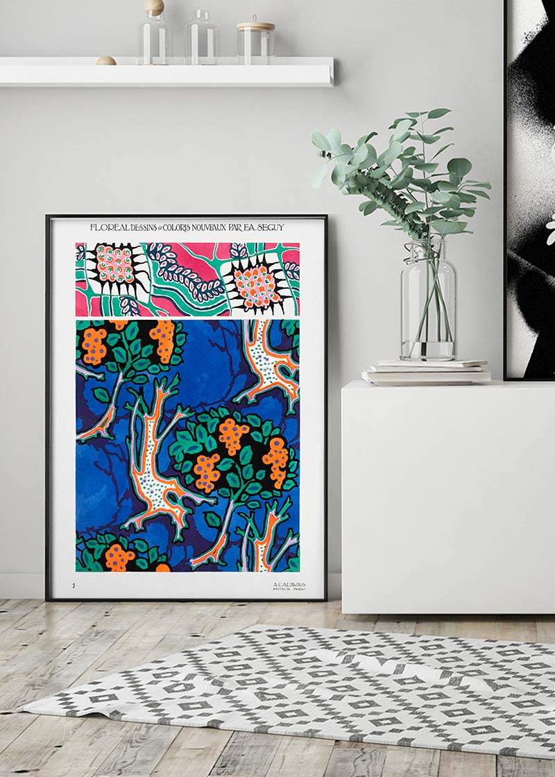 Emile-Alain Séguy Art Nouveau Pattern Print 012
