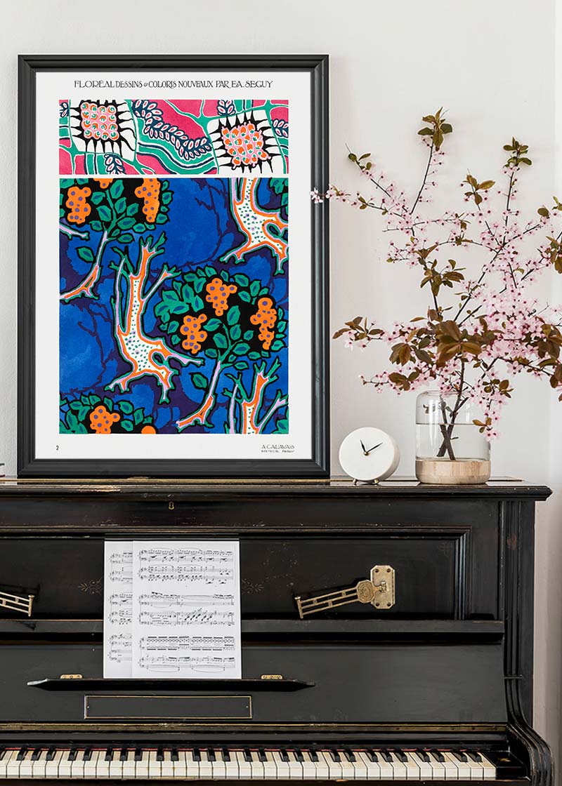 Emile-Alain Séguy Art Nouveau Pattern Print 012