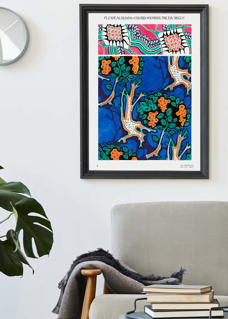 Emile-Alain Séguy Art Nouveau Pattern Print 012
