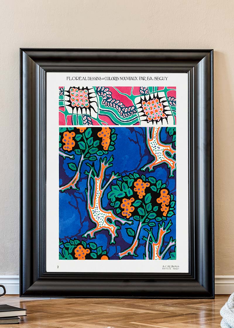 Emile-Alain Séguy Art Nouveau Pattern Print 012