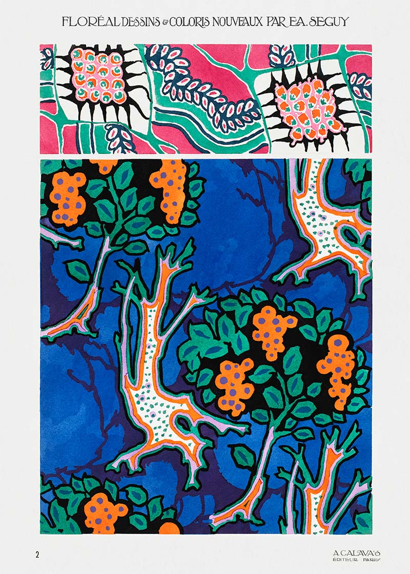 Emile-Alain Séguy Art Nouveau Pattern Print 012