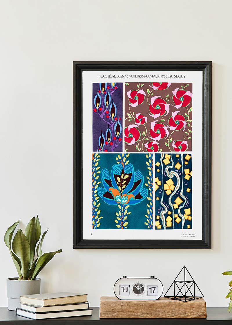 Emile-Alain Séguy Art Nouveau Pattern Print 013