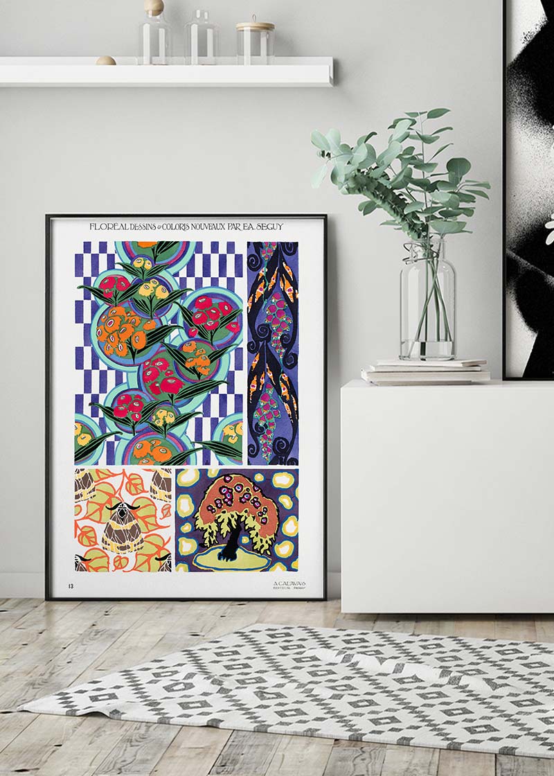 Emile-Alain Séguy Art Nouveau Pattern Print 014