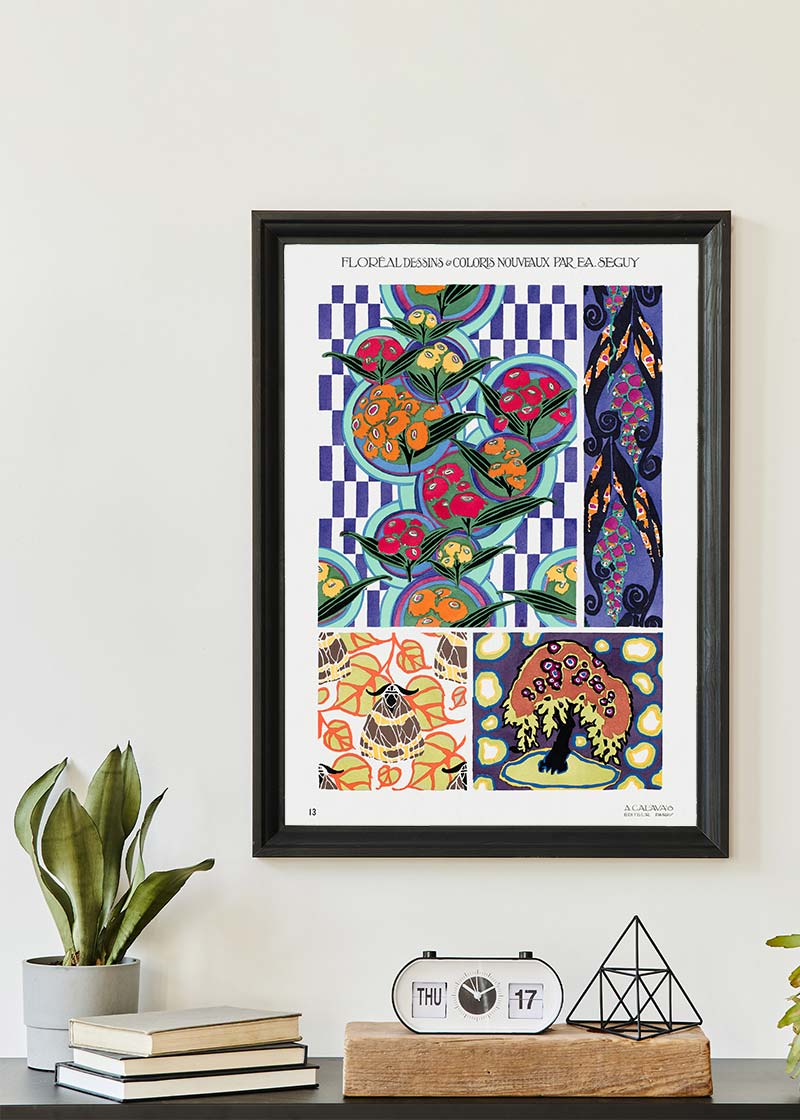 Emile-Alain Séguy Art Nouveau Pattern Print 014