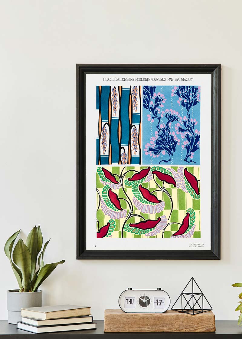 Emile-Alain Séguy Art Nouveau Pattern Print 015