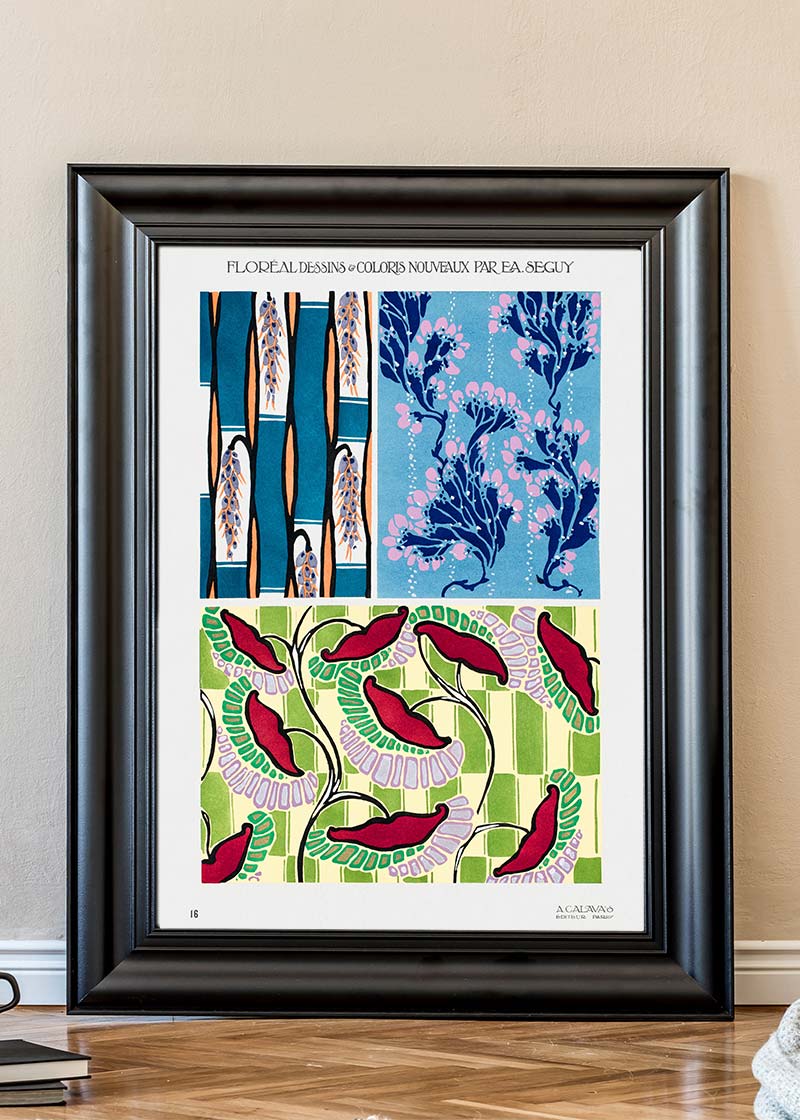 Emile-Alain Séguy Art Nouveau Pattern Print 015