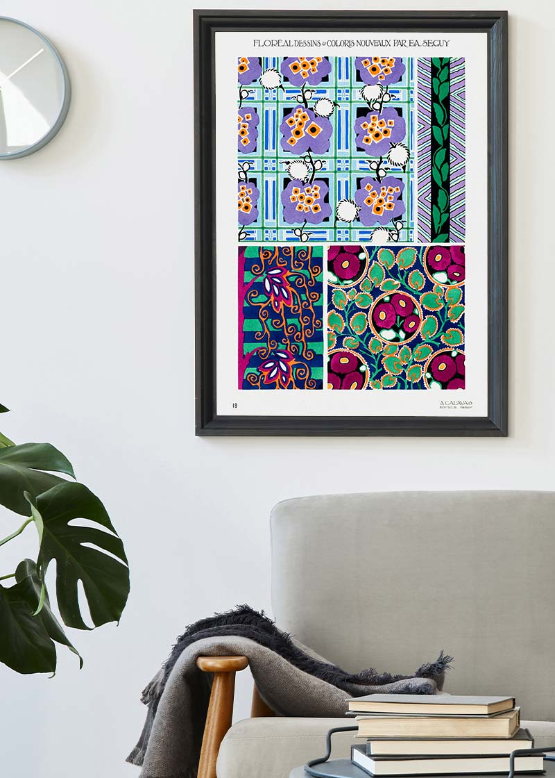 Emile-Alain Séguy Art Nouveau Pattern Print 016