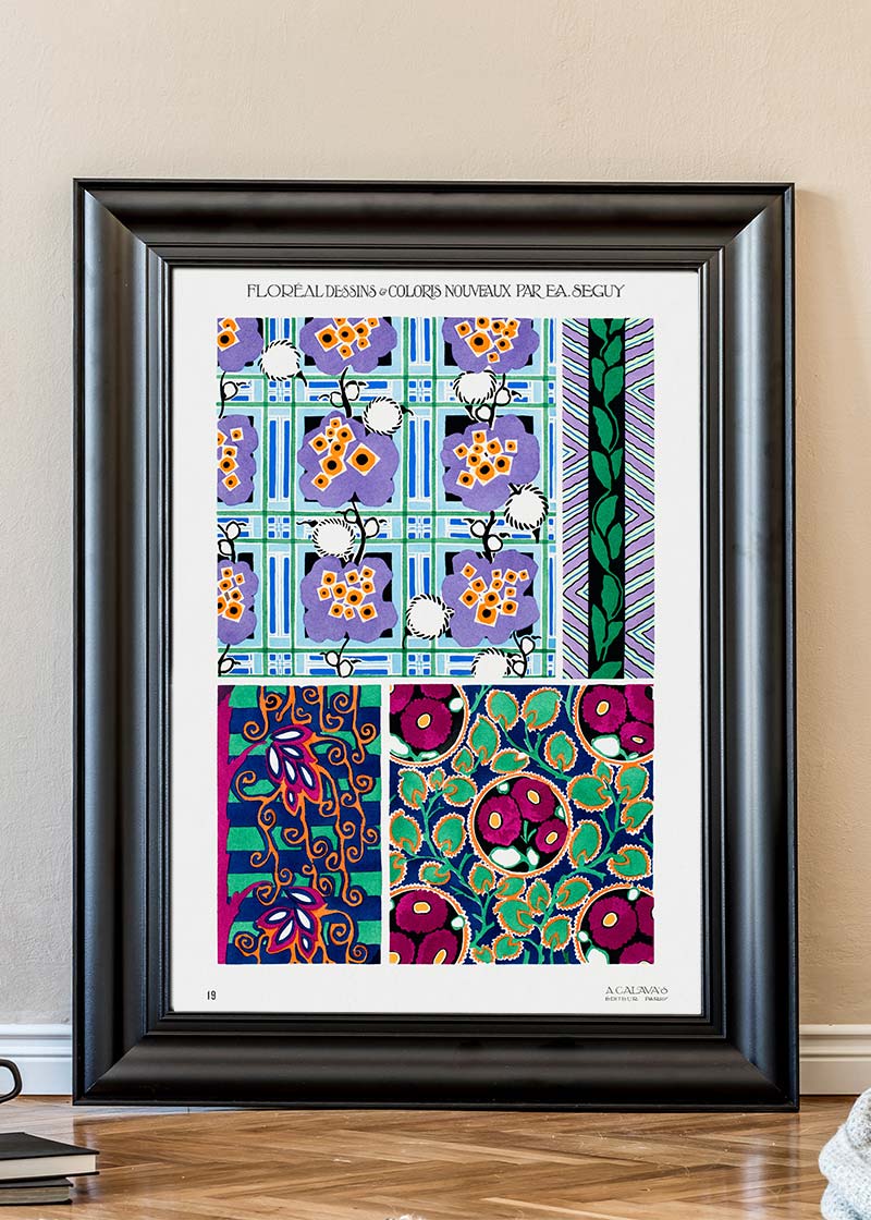 Emile-Alain Séguy Art Nouveau Pattern Print 016