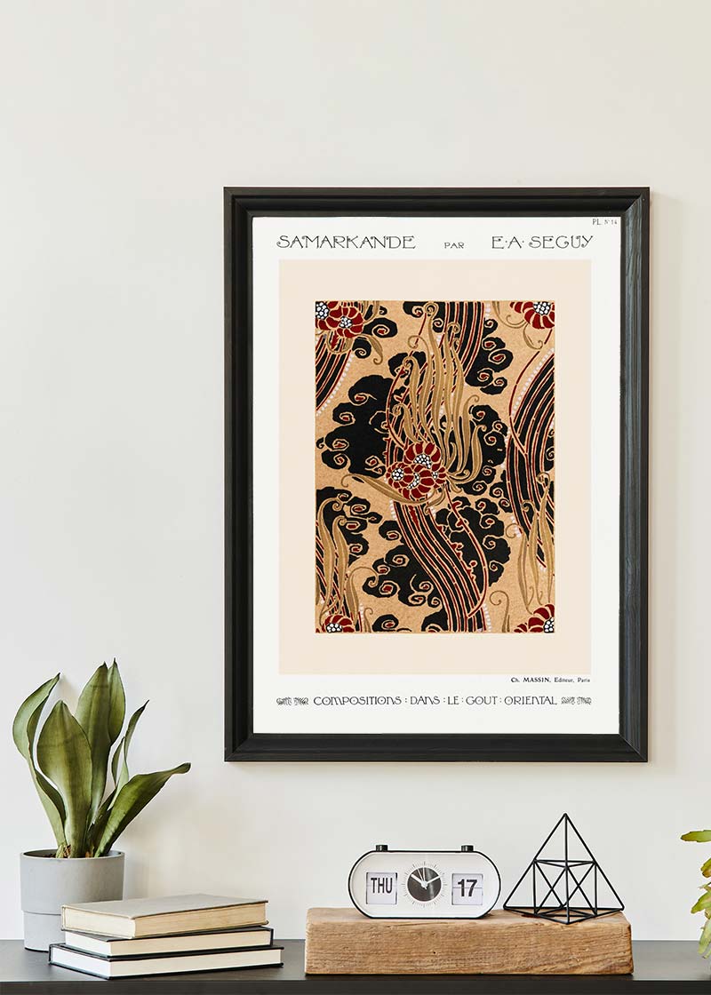 Emile-Alain Séguy Art Nouveau Pattern Print 017