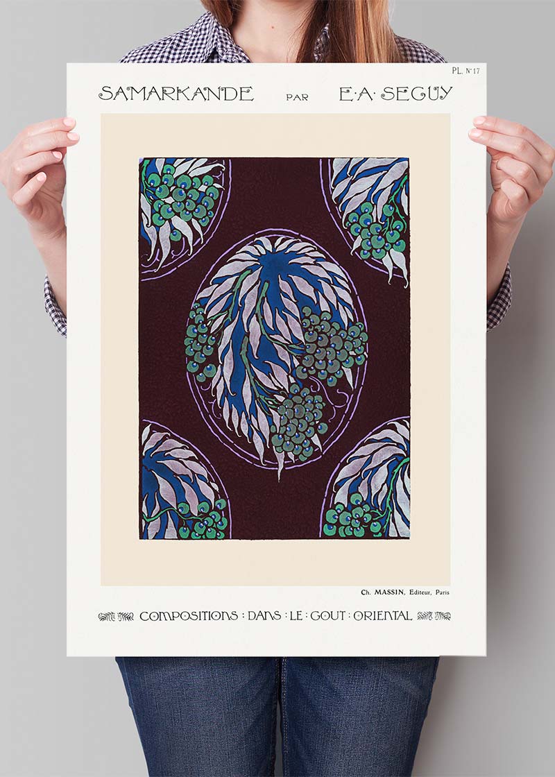 Emile-Alain Séguy Art Nouveau Pattern Print 018