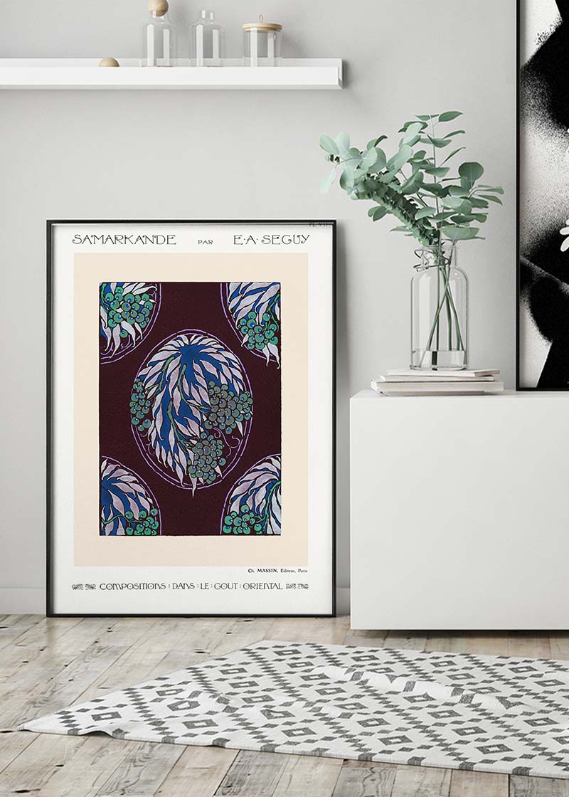 Emile-Alain Séguy Art Nouveau Pattern Print 018