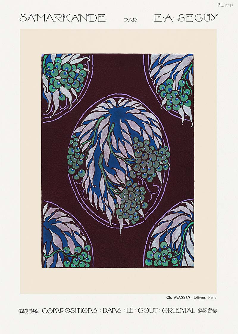 Emile-Alain Séguy Art Nouveau Pattern Print 018