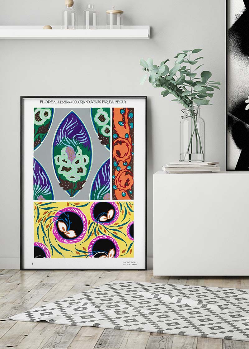 Emile-Alain Séguy Art Nouveau Pattern Print 019