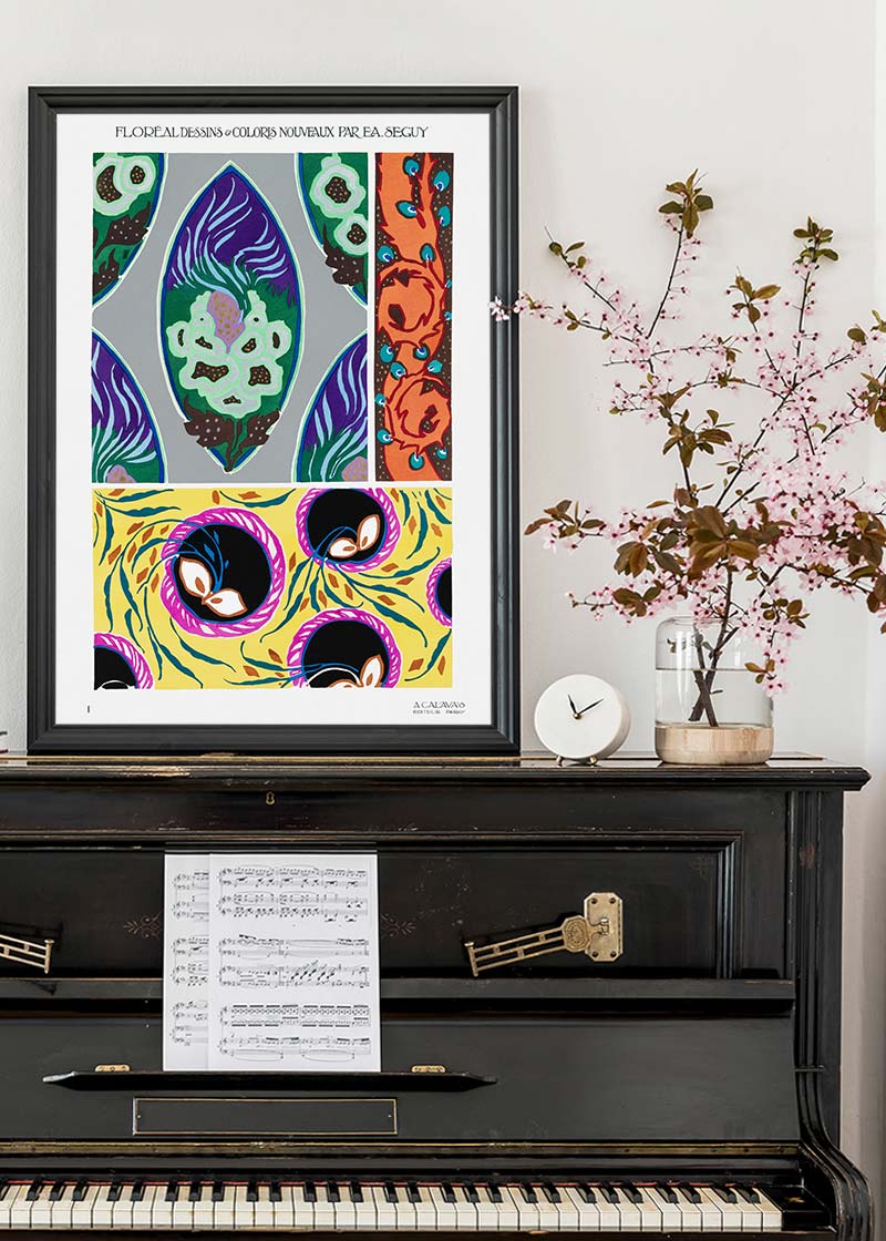 Emile-Alain Séguy Art Nouveau Pattern Print 019
