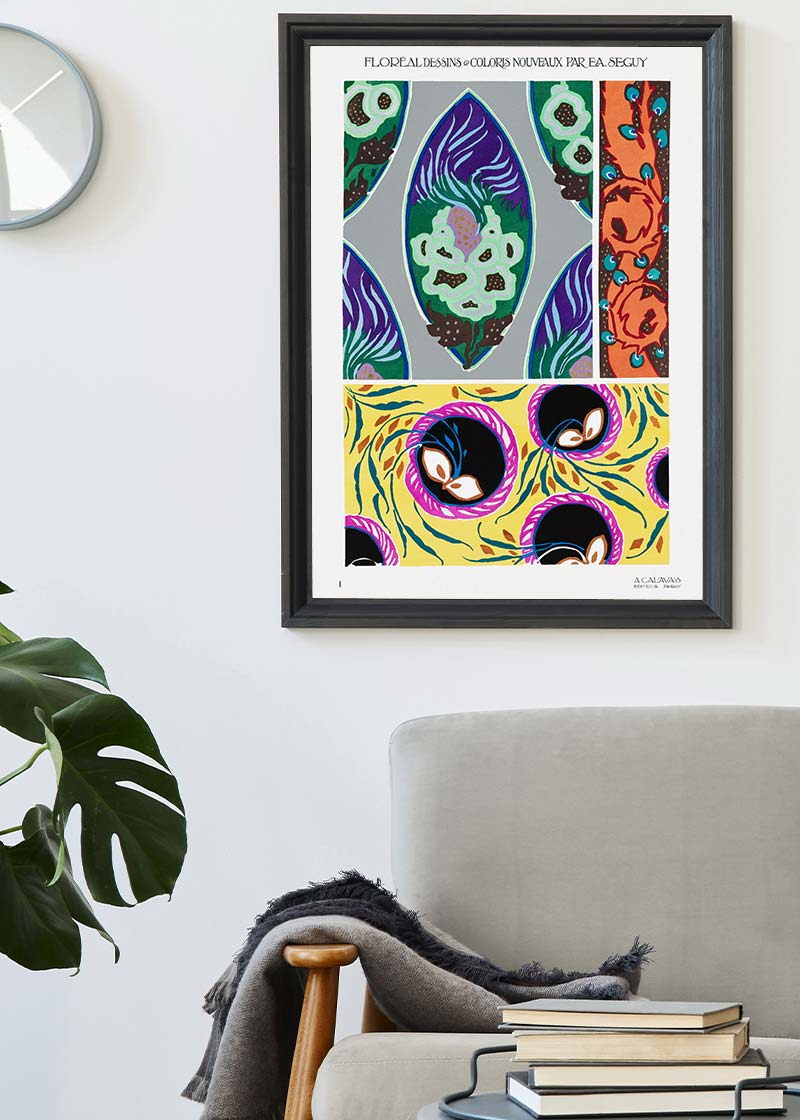 Emile-Alain Séguy Art Nouveau Pattern Print 019