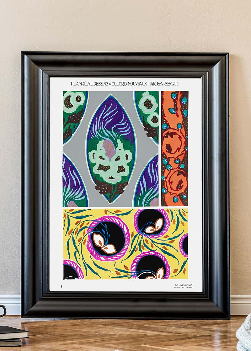 Emile-Alain Séguy Art Nouveau Pattern Print 019