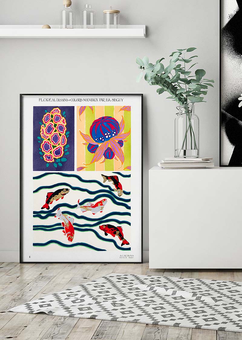 Emile-Alain Séguy Art Nouveau Pattern Print 020